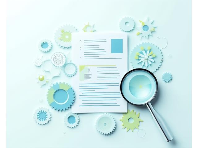 Illustration d'un projet optimisé pour les critères de subvention, avec des engrenages et des documents officiels.